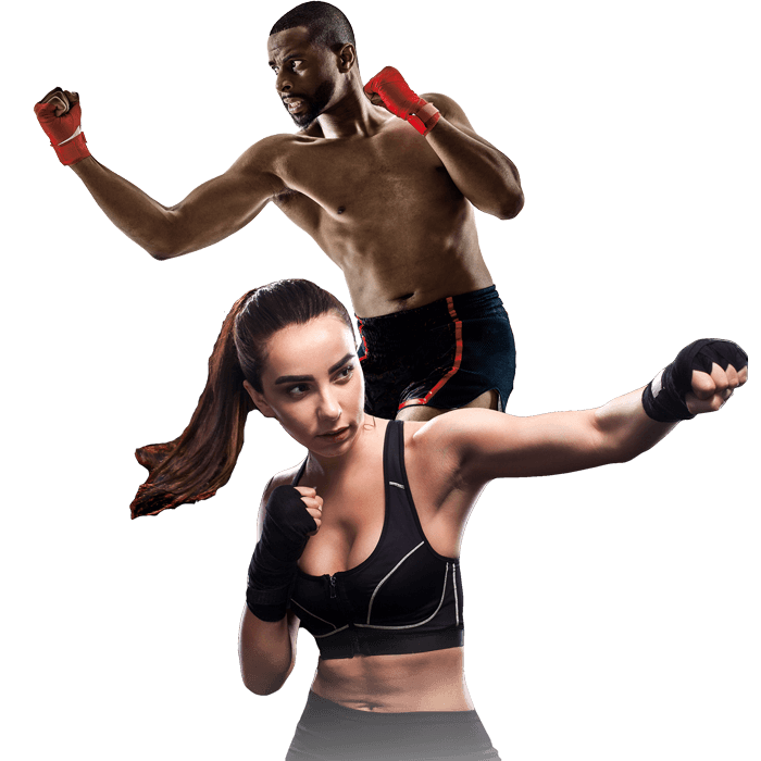 Mixed Martial Arts Lessons for Adults in Union NJ - Man and Woman Punching Hooks